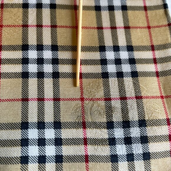Vintage Burberry Mini Scarf – Nova Check with Equestrian Knight Design (EKD) - Picture 10 of 13